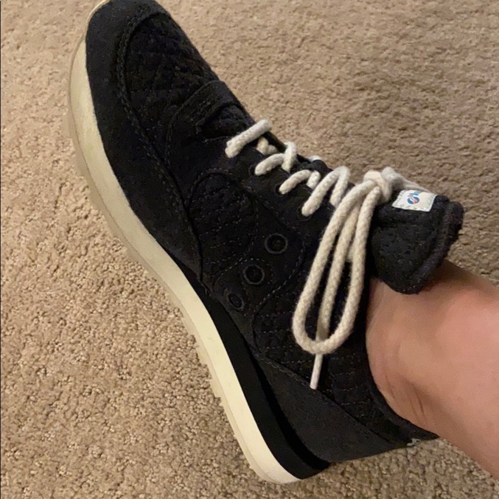 Saucony for Madewell tennis dark gray